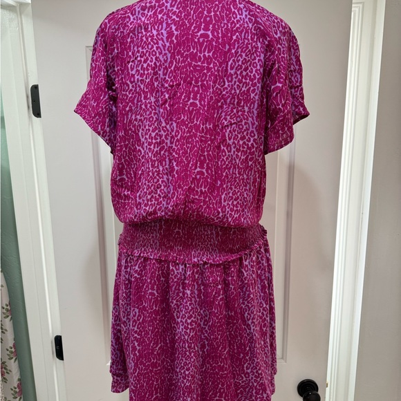 NWOT RAILS Karla Leopard Print Mini Dress in Magenta Cheetah - Picture 8 of 15